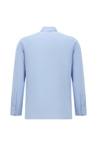 Açık Mavi Uzun Kol Slim Fit Dar Kesim Klasik Pamuk Gömlek