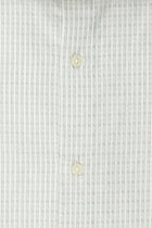 Koyu Kahve Uzun Kol Klasik Desenli Pamuk Gömlek