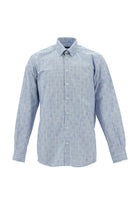 Mavi Uzun Kol Regular Fit Ekose Spor Pamuk Gömlek