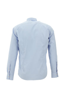 Uçuk Mavi Uzun Kol Slim Fit Dar Kesim Klasik Pamuklu Gömlek