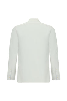 Beyaz Uzun Kol Slim Fit Dar Kesim Klasik Pamuklu Gömlek