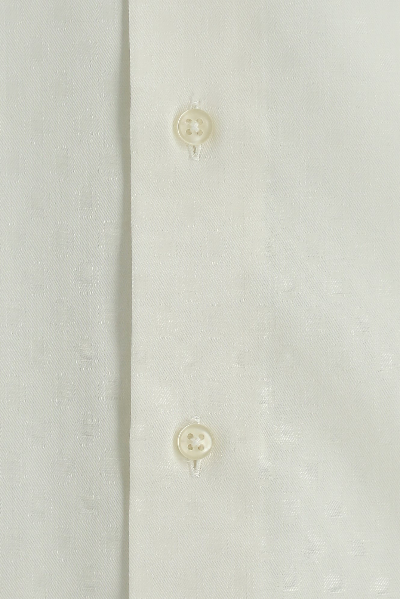 Beyaz Kısa Kol Slim Fit Dar Kesim Desenli Pamuk Gömlek