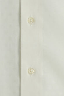 Beyaz Kısa Kol Slim Fit Dar Kesim Desenli Pamuk Gömlek