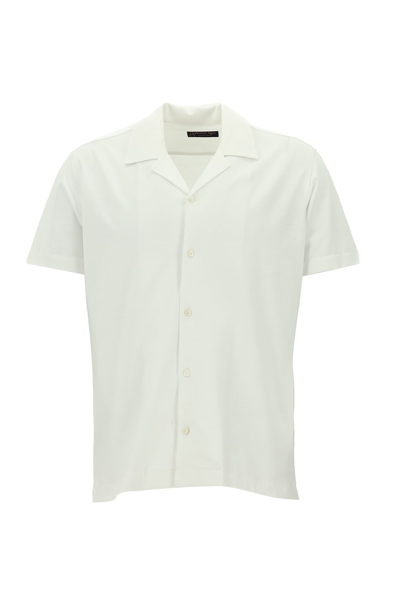 Beyaz Kısa Kol Slim Fit Dar Kesim Pamuk Gömlek