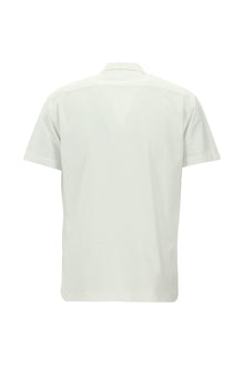 Beyaz Kısa Kol Slim Fit Dar Kesim Pamuk Gömlek