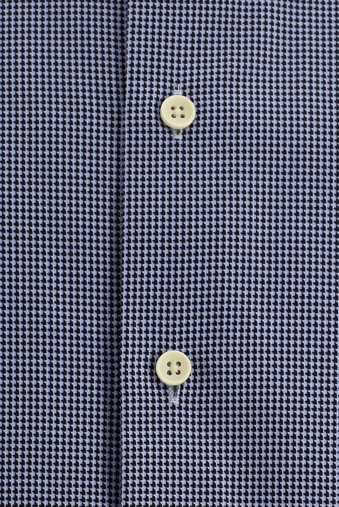 Koyu Lacivert Kısa Kol Slim Fit Dar Kesim Desenli Pamuk Gömlek