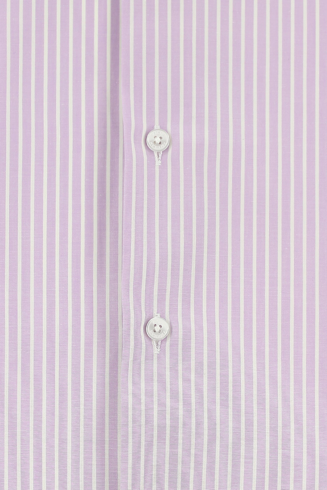 Lila Kısa Kol Slim Fit Dar Kesim Çizgili Pamuk Gömlek