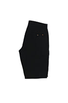 Siyah Regular Fit Pamuk Bermuda Kargo Şort
