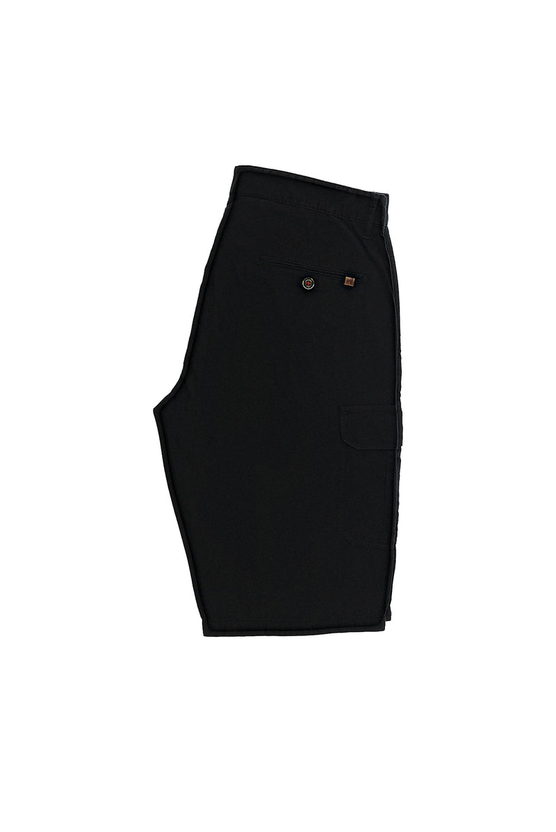 Siyah 6 Drop Regular Fit Standart Kesim Pamuk Bermuda Kargo ?ort-Abdullah Ki??l?