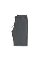 Koyu Füme Regular Fit Beli Lastikli İpli Keten Bermuda Şort