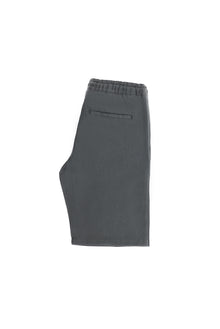 Koyu Füme Regular Fit Beli Lastikli İpli Keten Bermuda Şort