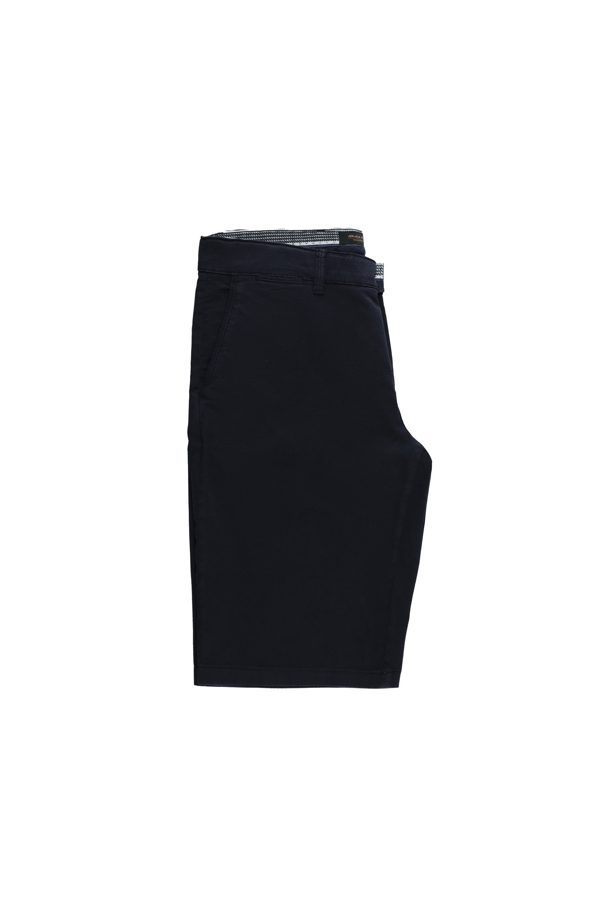 Koyu Lacivert Regular Fit Likralı Bermuda Şort