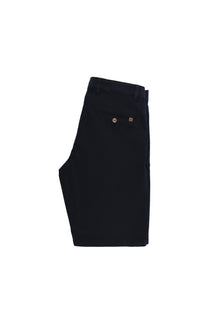 Koyu Lacivert Regular Fit Likralı Bermuda Şort