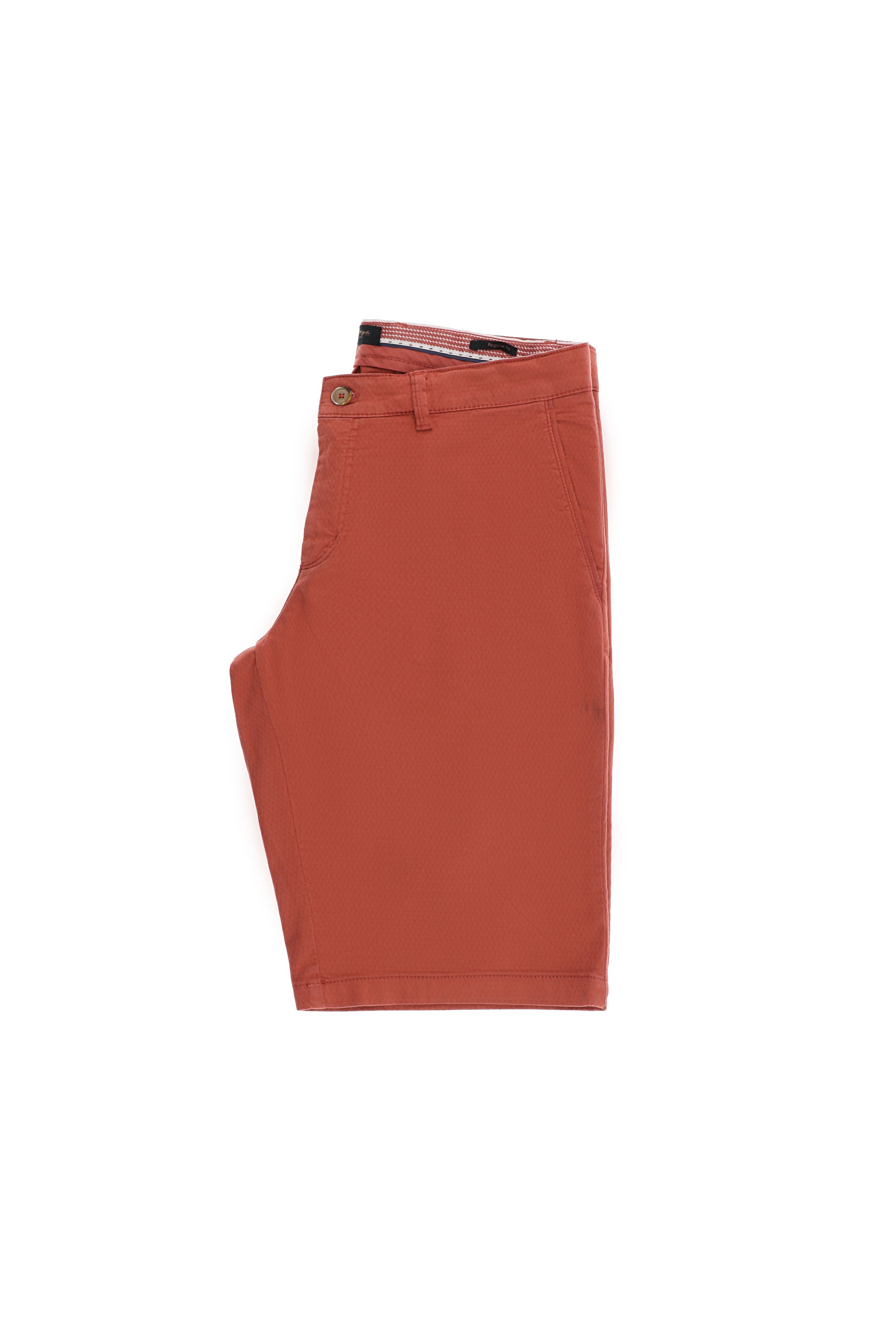 Kiremit Regular Fit Likralı Bermuda Şort