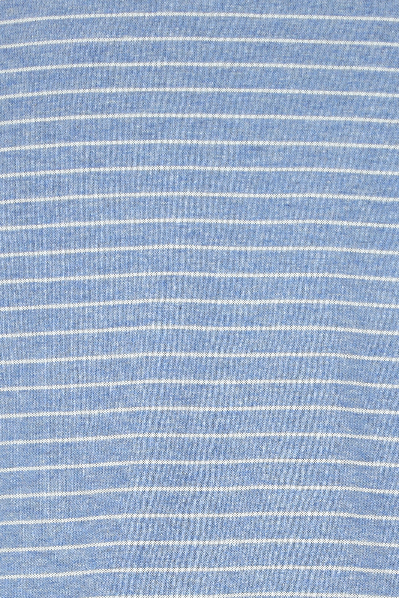 Havacı Mavi Bisiklet Yaka Slim Fit Dar Kesim Çizgili Merserize Pamuk T-shirt