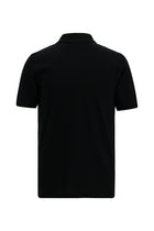 Siyah Regular Fit Nak??l? Merserize Pamuk K?vr?lmaz Polo Yaka T-shirt-Abdullah Ki??l?