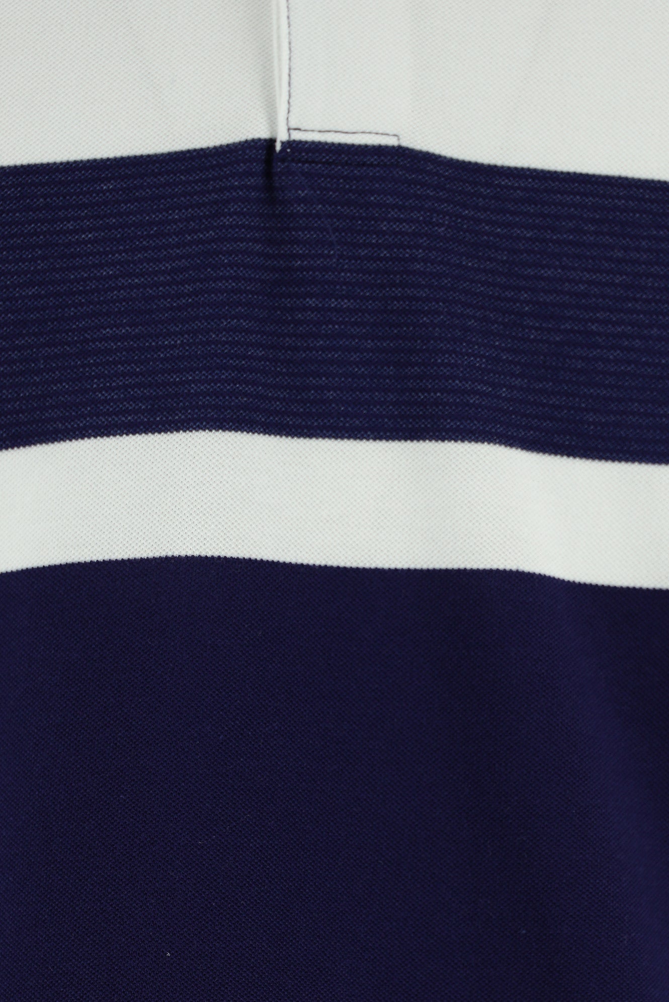 Orta Lacivert Regular Fit Pamuk Çizgili Polo Yaka T-shirt-Abdullah Ki??l?