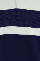 Orta Lacivert Regular Fit Pamuk Çizgili Polo Yaka T-shirt-Abdullah Ki??l?