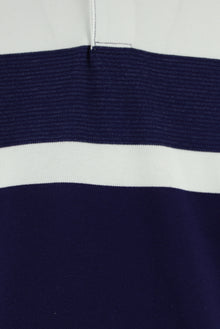 Orta Lacivert Regular Fit Pamuk Çizgili Polo Yaka T-shirt-Abdullah Ki??l?