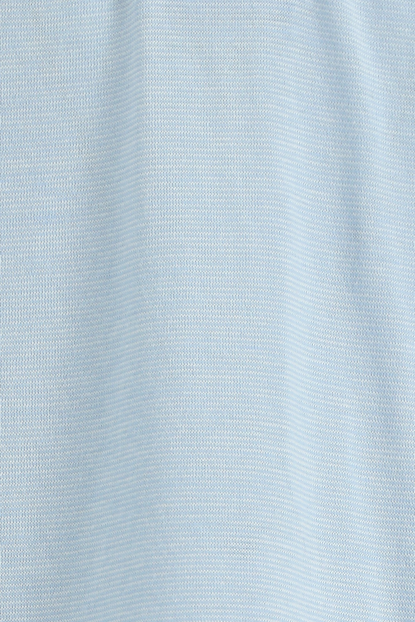 Açık Mavi Regular Fit Çizgili Nakışlı Merserize Pamuk Polo Yaka T-shirt