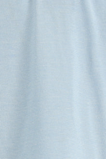 Aç?k Mavi Regular Fit Çizgili Nak??l? Merserize Pamuk Polo Yaka T-shirt-Abdullah Ki??l?