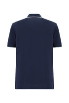 Koyu Lacivert Regular Fit Nakışlı Pamuk Polo Yaka T-shirt