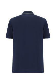 Koyu Lacivert Regular Fit Nakışlı Pamuk Polo Yaka T-shirt