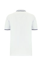 Beyaz Regular Fit Nakışlı Pamuk Polo Yaka T-shirt