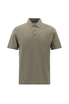 Orta Vizon Regular Fit Desenli Nakışlı Merserize Pamuk Polo Yaka T-shirt
