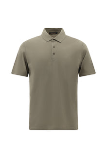 Orta Vizon Regular Fit Desenli Nakışlı Merserize Pamuk Polo Yaka T-shirt