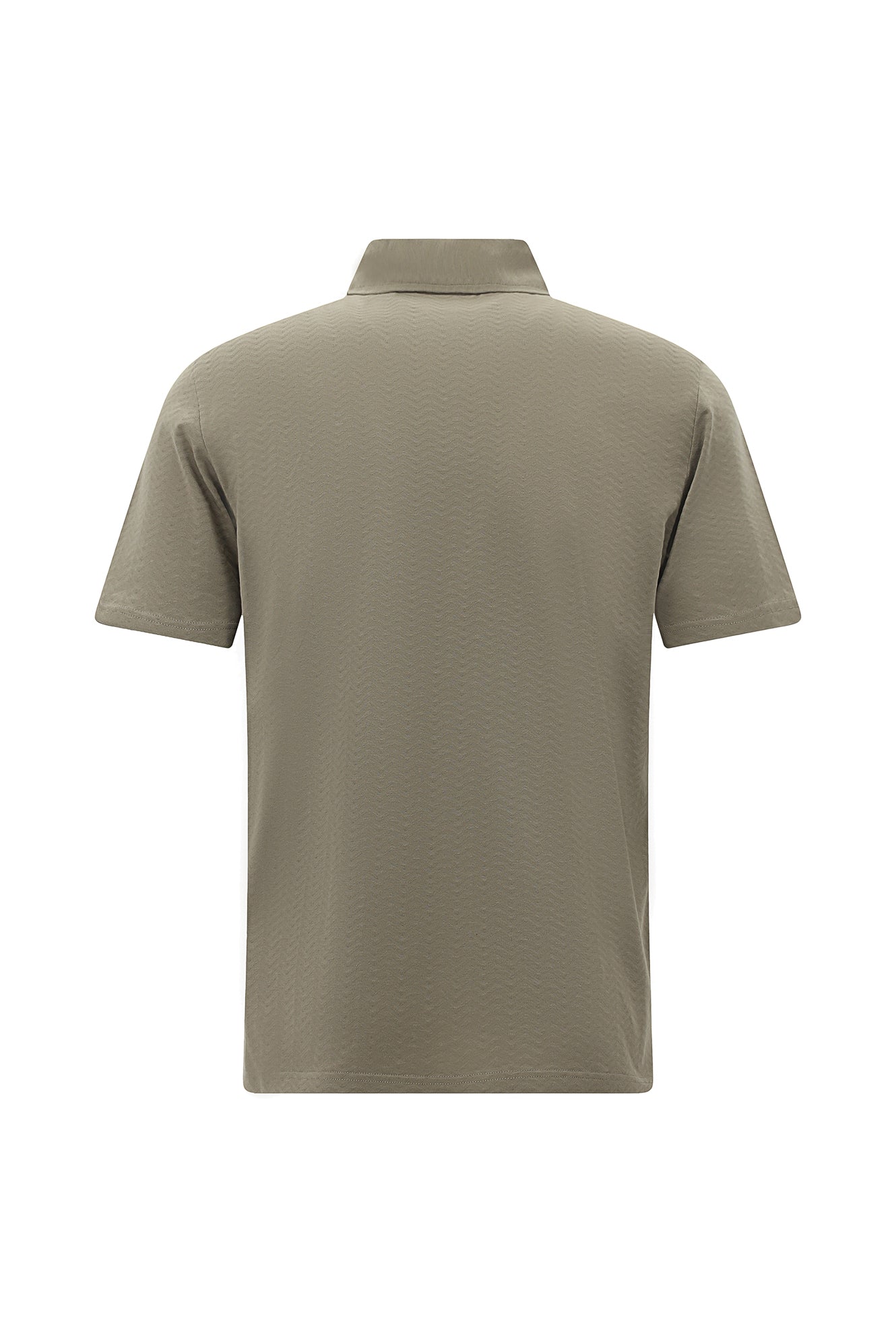 Orta Vizon Regular Fit Desenli Nakışlı Merserize Pamuk Polo Yaka T-shirt