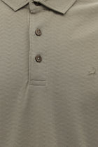 Orta Vizon Regular Fit Desenli Nakışlı Merserize Pamuk Polo Yaka T-shirt