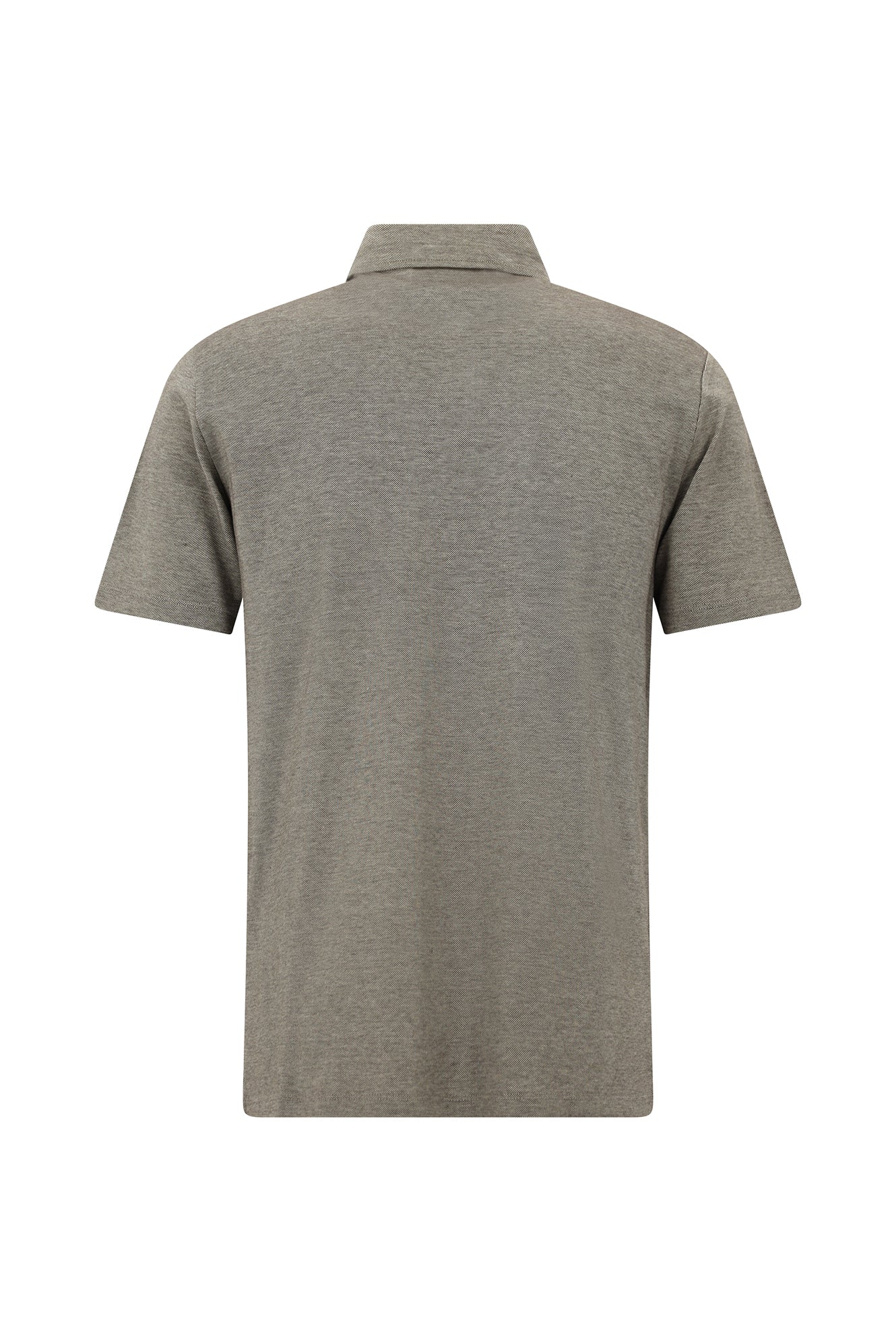 Acı Kahve Regular Fit Desenli Nakışlı Merserize Pamuk Polo Yaka T-shirt