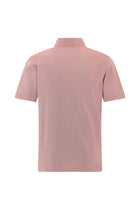 Kiremit Regular Fit Desenli Nakışlı Merserize Pamuk Polo Yaka T-shirt