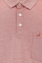 Kiremit Regular Fit Desenli Nakışlı Merserize Pamuk Polo Yaka T-shirt