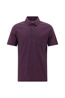 Açık Antrasit Regular Fit Desenli Nakışlı Merserize Pamuk Polo Yaka T-shirt