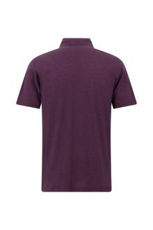 Açık Antrasit Regular Fit Desenli Nakışlı Merserize Pamuk Polo Yaka T-shirt