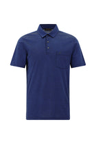 Orta Anrasit Melanj Regular Fit Desenli Nakışlı Merserize Pamuk Polo Yaka T-shirt