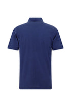 Orta Anrasit Melanj Regular Fit Desenli Nakışlı Merserize Pamuk Polo Yaka T-shirt