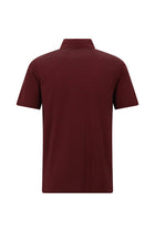 Koyu Antrasit Melanj Regular Fit Desenli Nakışlı Merserize Pamuk Polo Yaka T-shirt