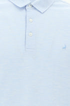 Aç?k Mavi Regular Fit Desenli Nak??l? Merserize Pamuk Polo Yaka T-shirt-Abdullah Ki??l?