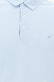 Aç?k Mavi Regular Fit Desenli Nak??l? Merserize Pamuk Polo Yaka T-shirt-Abdullah Ki??l?