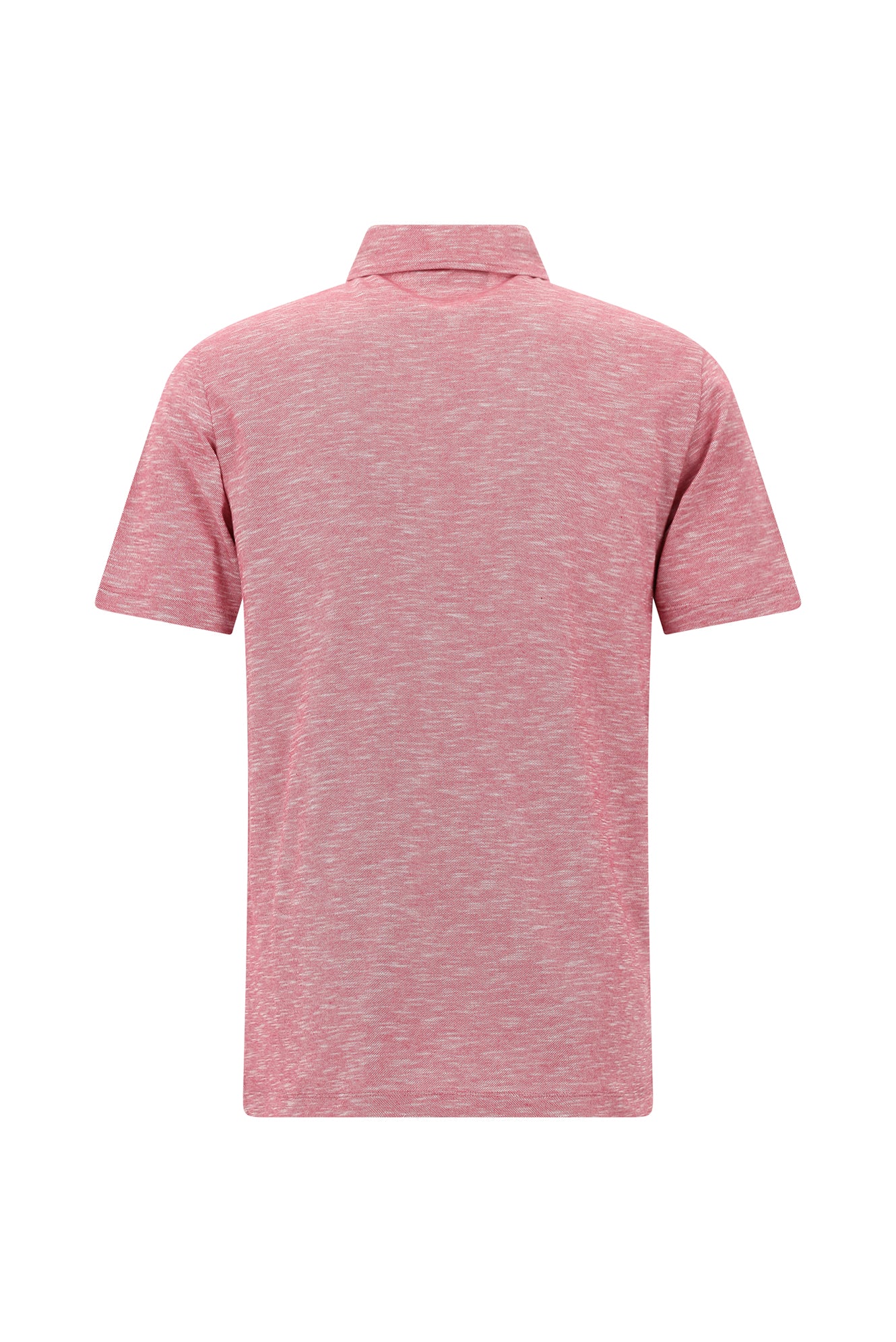 Vişne Regular Fit Desenli Nakışlı Merserize Pamuk Polo Yaka T-shirt