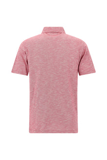 Vişne Regular Fit Desenli Nakışlı Merserize Pamuk Polo Yaka T-shirt