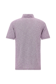 Mor Regular Fit Desenli Nak??l? Merserize Pamuk Polo Yaka T-shirt-Abdullah Ki??l?