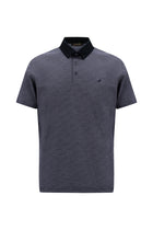 Orta Lacivert Regular Fit Desenli Nakışlı Merserize Pamuk Polo Yaka T-shirt