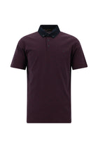 Koyu Lacivert Regular Fit Desenli Nak??l? Merserize Pamuk Polo Yaka T-shirt-Abdullah Ki??l?