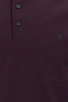 Koyu Lacivert Regular Fit Desenli Nakışlı Merserize Pamuk Polo Yaka T-shirt