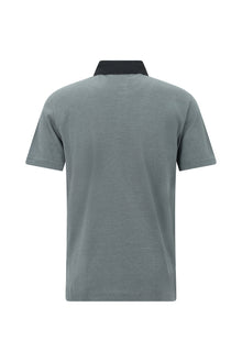 Aç?k Antrasit Regular Fit Desenli Nak??l? Merserize Pamuk Polo Yaka T-shirt-Abdullah Ki??l?