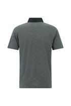 Orta Antrasit Regular Fit Desenli Nakışlı Merserize Pamuk Polo Yaka T-shirt